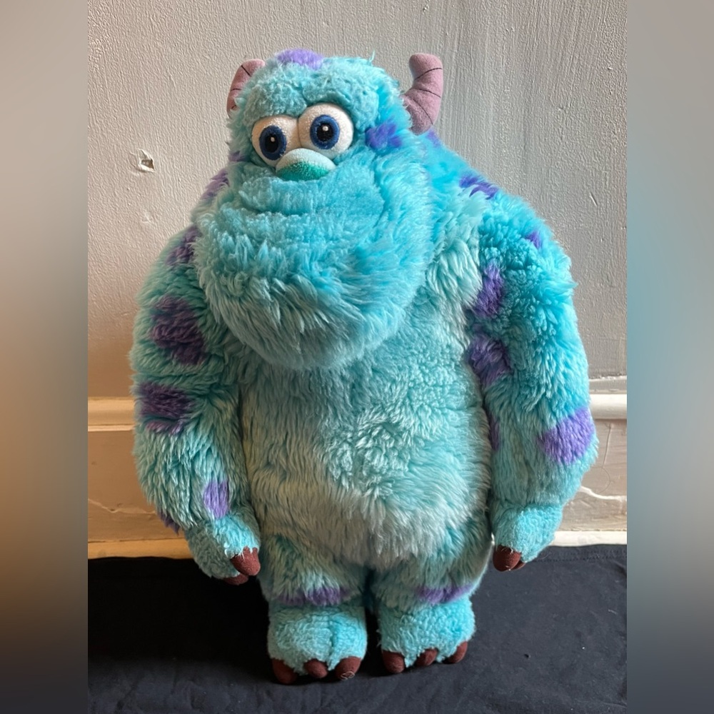 The Disney Store Pixar Monsters Inc. Sully Stuffed Doll 16” Genuine Authentic
